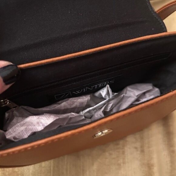 JJ Winters Leather Tan Cross Body bag - Picture 3 of 4